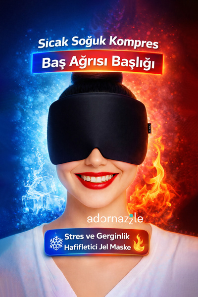 adornazzle Sıcak Soğuk Kompres Baş Ağrısı Başlığı, Şiddetli Baş Ağrısı Başlık...