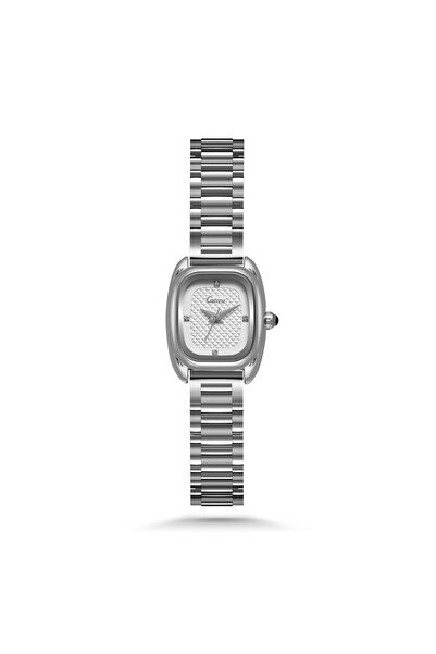 catera Women's steel Catera watch, silver, white dial
