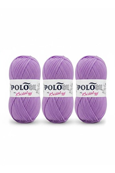 My Crystal Fiber Hand Knitting Lanyard No:113 LILAC (3-Piece Advantage Pack)