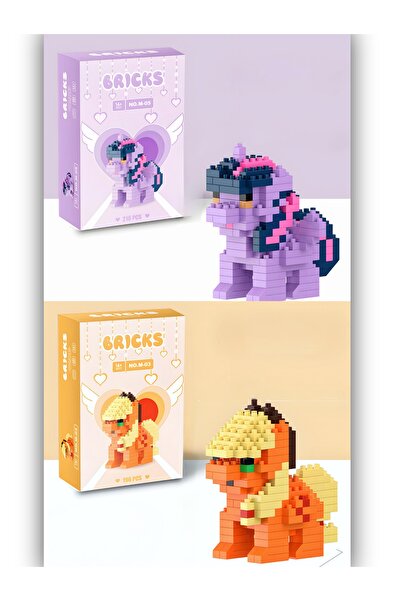 DEK Bricks Pony Serisi 2'li Blok Seti - Twilight Sparkle ve Applejack - Kolek...