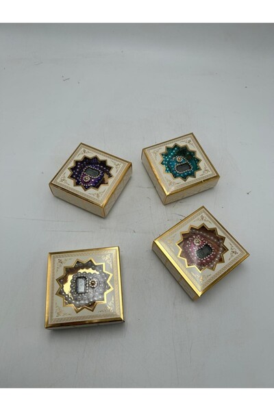 BERAT Taşlı Zikirmatik ve İnci Tesbih Seti - 4 Adet -Zikir Tesbihi - Hac ve U...