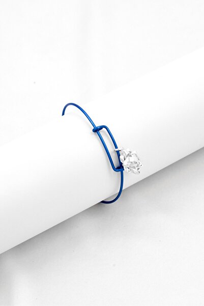 Alex and Ani Women Mini Brights Bow Bracelet, Blue