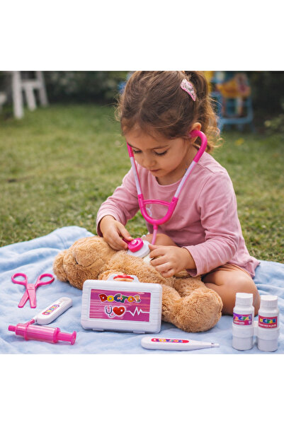 Toyska Çocuk Doktor Seti – 10 Parça - Pembe
