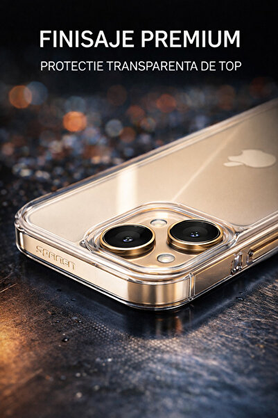 Spigen Original Husa Ultra Hybrid Anti-Soc pentru iPhone 15 – Protectie Premi...