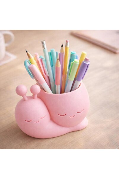 Basart Suport pentru pix și organizator de birou cu design drăguț de melc, re...