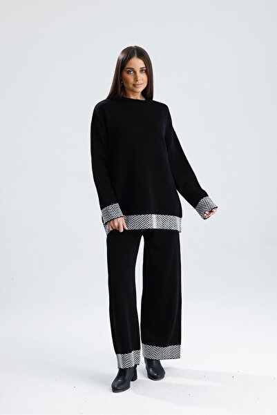 DAMGA Collection Women's Clothing Knitwear Top and Bottom Set