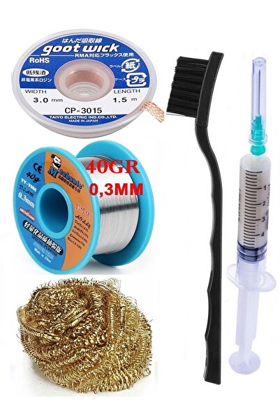 RESSEM Soldering Lehim Teli 40 Gr. 0,3 Mm Lehim Sökme Seti Cp-3015 Havya Ucu ...