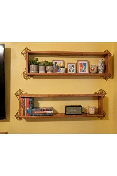 Ahşap Estetik ve Fonksiyonel Modern Duvar Rafı ve Kitaplık