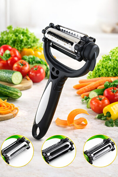 Alvin 3-Function Multi-Purpose Vegetable Peeler – Straight, Serrated, and Jul...