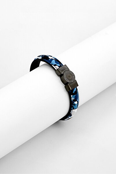 Police سوار رجالي أنيق من الجلد، متعدد الألوان