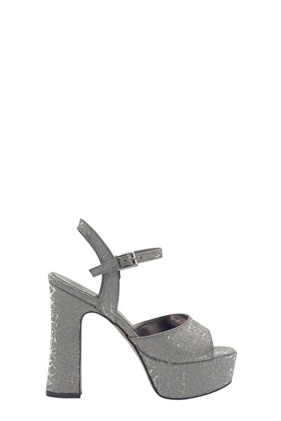 Moulin Shoes حذاء نسائي بكعب بلاتيني منقوش وحزام واحد