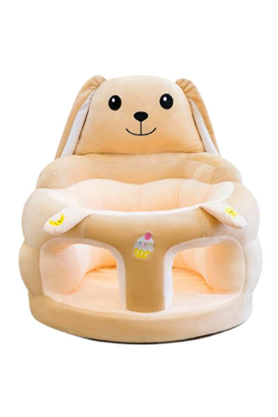 Krista Fotoliu pluș pentru bebeluși cu șezut din burete - Cățeluș crem deschis