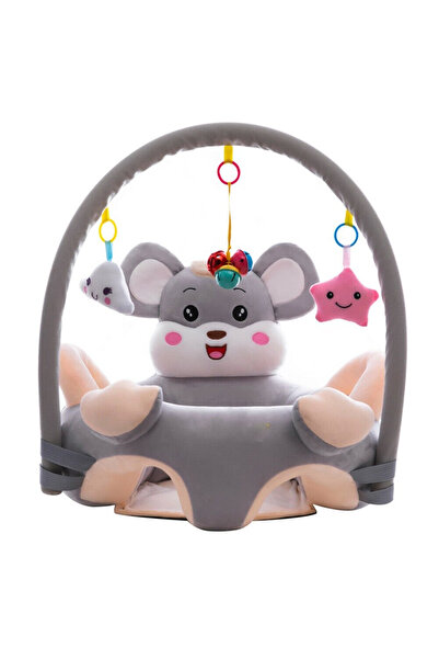 Krista Πολυθρόνα Felicity με τοξωτό σχέδιο και πλαϊνές λαβές - Soricel Γκρι