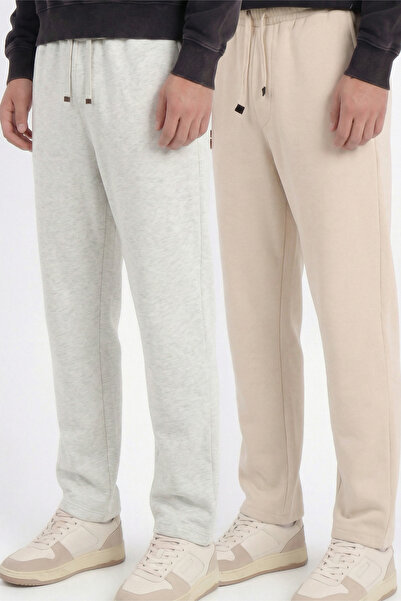 Veleno Men's 2-Piece Advantageous Pack Baggy Wide Leg Elastic Waist Pique Tro...