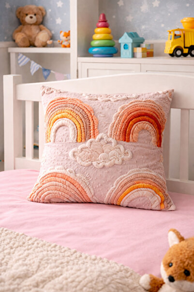 Gizo Home غطاء وسادة مزخرف بنمط التطريز البوهيمي المطبوع رقميًا بتقنية 5D، قط...