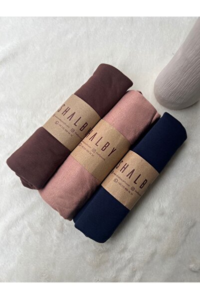 shalby Hijab Combed Cotton Shawl (Set of 3) Jersey Fabric