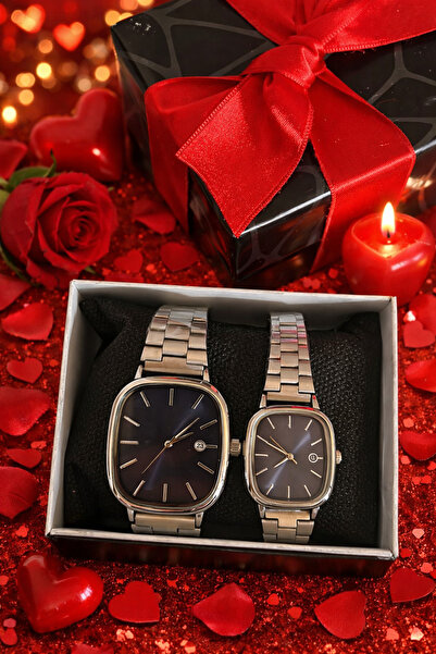 AYLORA'M SEVGİLİLER GÜNÜNE ÖZEL LAİCVERT KADRAN ÇİFT SAAT SETLERİ