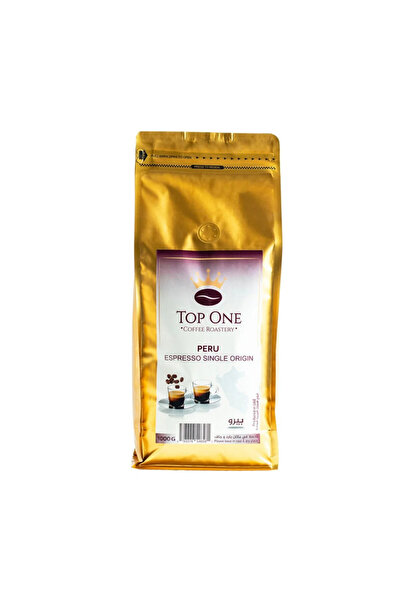 Top One قهوة إسبريسو بيرو المميزة، عبوة 1 كجم تحتوي على 10 قطع