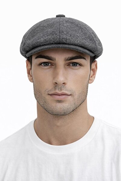 Luna Nueva British Beret Octagonal Woolen Men's Premium Vintage Newsboy Hat P...