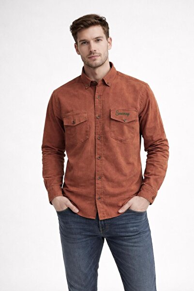 Anelli Pamuk Kadife Fitilli Gömlek