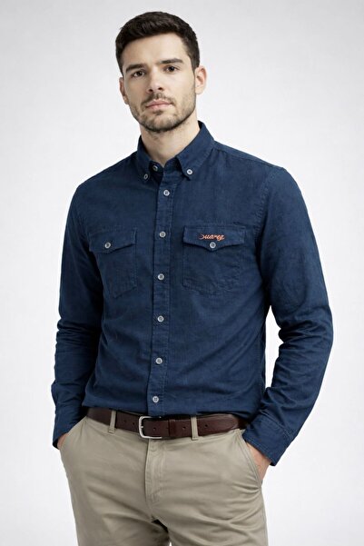 Anelli Pamuk Kadife Fitilli Gömlek