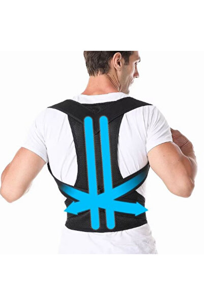 eryatex Dik Duruş Korsesi Balenli Ortopedik Kamburluk Önleyici Sırt Omuz Düze...