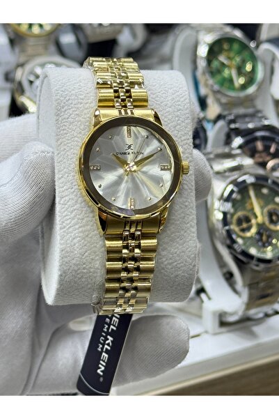 Daniel Klein Kadın Kol Saati Premium Serisi Altın Renkli Kadın Kol Saati %100...