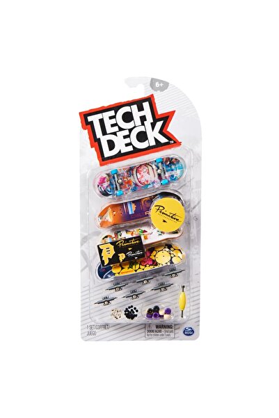 SPIN MASTERR Pachet Tech Deck 4 Bucăți Tastieră Primitive 9.6Cm