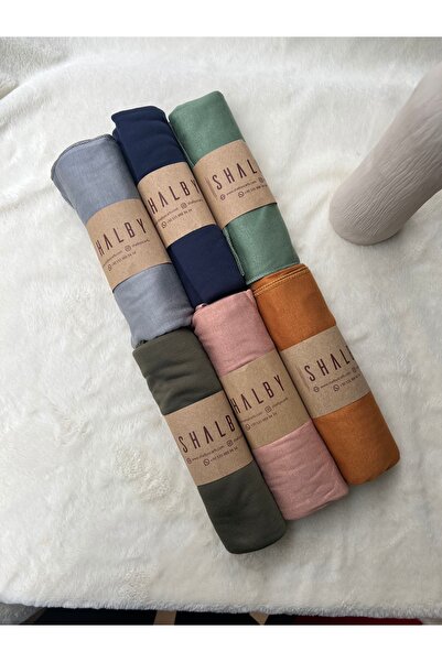 shalby Hijab Combed Cotton Shawl (Set of 6) Jersey Fabric