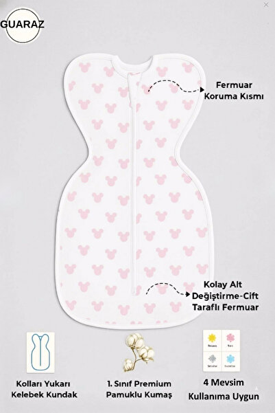 GUARAZ Baby Swaddle – Newborn Swaddle – Peaceful Seamless Sleep Without Scrat...