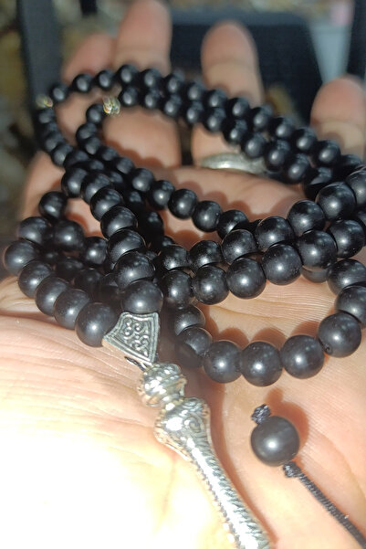 TAŞÇIZADE Mat Obsidian Stone Prayer Beads 8 mm (Namaz) Tesbih