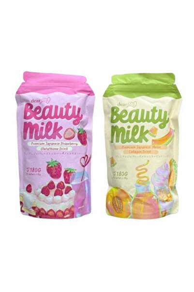 DEAR Face Beauty Milk Japanese Collagen MELON & STRAWBERRY Drink