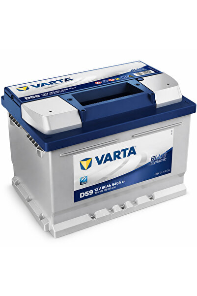 Varta Blue Dynamic D59 Alçak Tip 12 V 60 Ah 540 CCA Akü