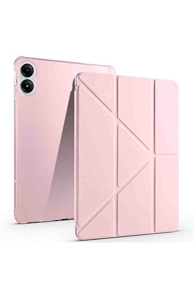 Fuchsia 11.5-Inch Tri-Folding Tablet Case with Pen Compartment and Stand, Com...