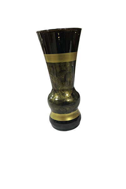 OEM Hand painted vase - black with gold