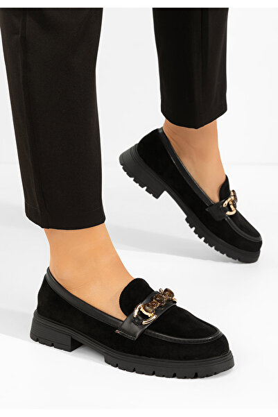 B T Shoes Amberlin women's black loafers