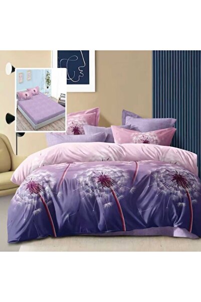 NufJoy Double bed linen set, 6 pieces, fitted sheet for mattress 180 x 200 cm