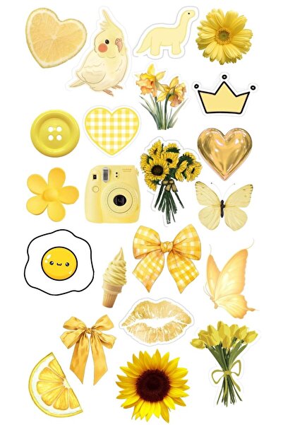 blanch Aesthetic Mini Sticker Seti – Ajanda Günlük Defter İçin Sticer Yapıştırma