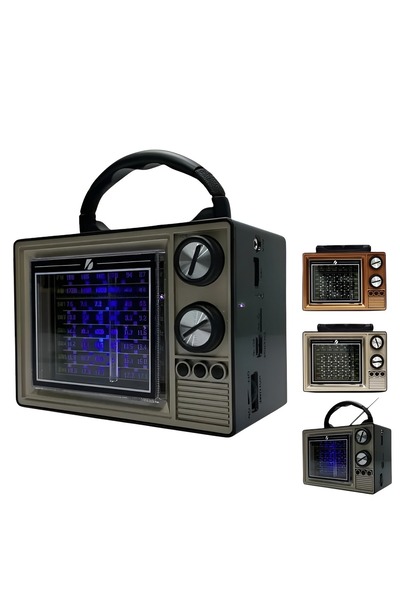 KBROAD راديو بتصميم كلاسيكي يدعم وظائف الراديو التقليدية وتقنية البلوتوث الحد...