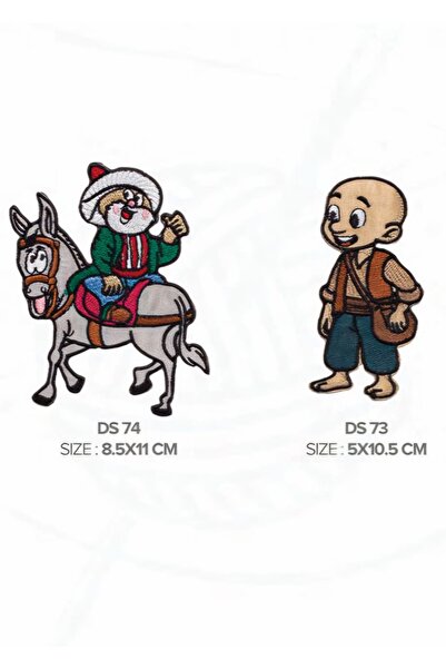 fema aksesuar Ütü İle Yapışan Arma-Patch-Yama Nasreddin Nasrettin Hoca Keloğl...