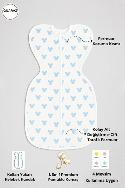 GUARAZ Baby Swaddle – Newborn Swaddle – Peaceful Seamless Sleep Without Scrat...