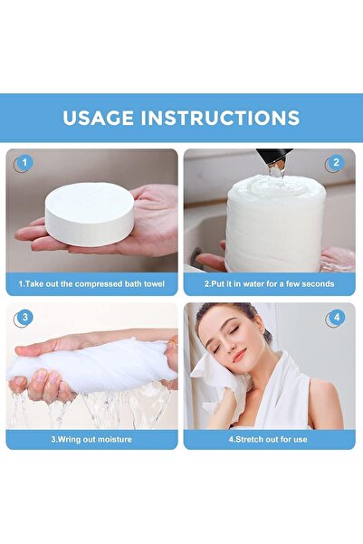 Generic Compressed Bath Towel 70×140 cm - Extremely Thick and Soft