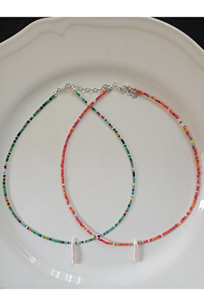 Mudita Tasarım İkili gerçek doğal çubuk incili afgan boncuk