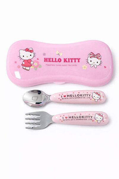 LARINNA Sanrio Karakterleri Hello Kitty Çatal Kaşık Seti