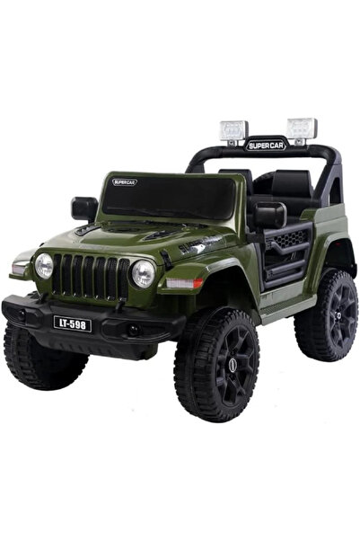 Leno Kids Electric Jeep – Elegant And Stylish Red Off-Road Design, Green – C6199