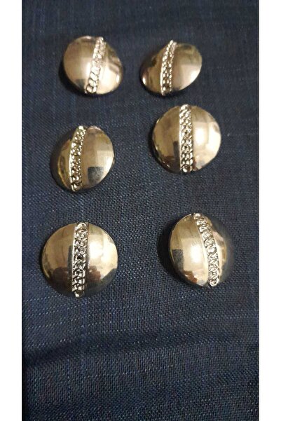 ILCARE Siyah Kaplama METAL DÜĞME 36 BOY 24 mm 6 Adet