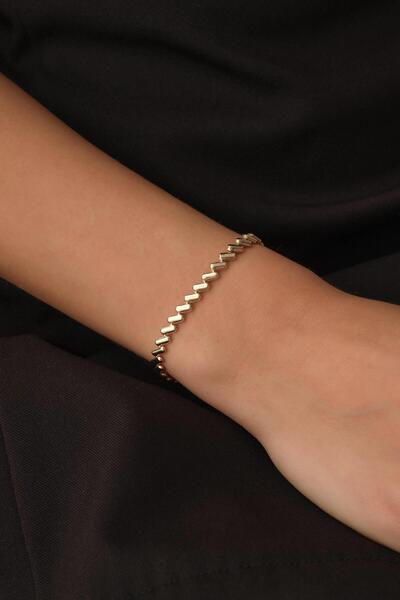 Arpaş 14 Ayar Tasarım Altın Bileklik