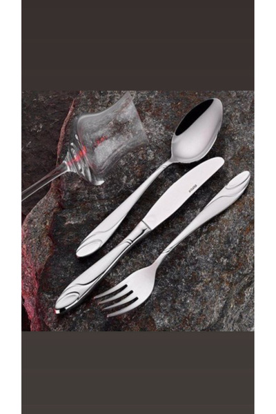 İnter Gülistan 60 Parça Kaşık Çatal Seti Ömür Boyu Garantili