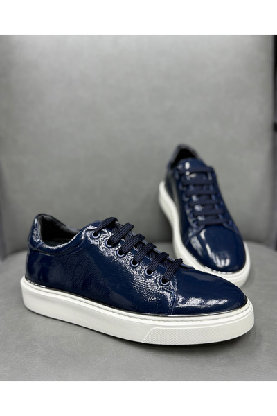Avni Ceylan Ανδρικά παπούτσια sneaker από γυαλιστερό λουστρίνι υψηλής ποιότητας