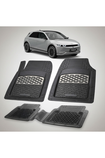 TEAMCAR Hyundai IONIQ 5 (NE) 2021+ Πατάκια από καουτσούκ - Ασημί